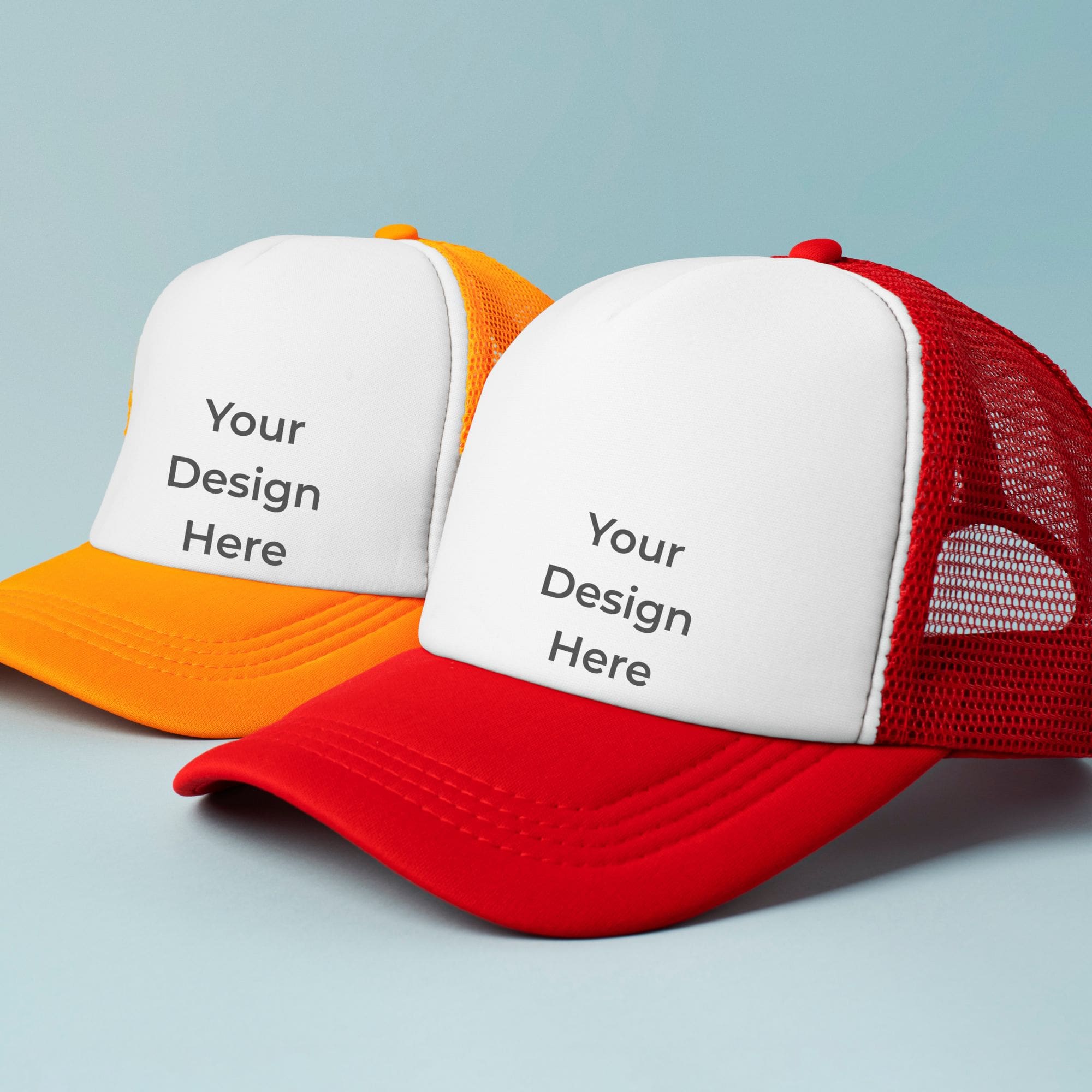 custom branded multiple tone caps