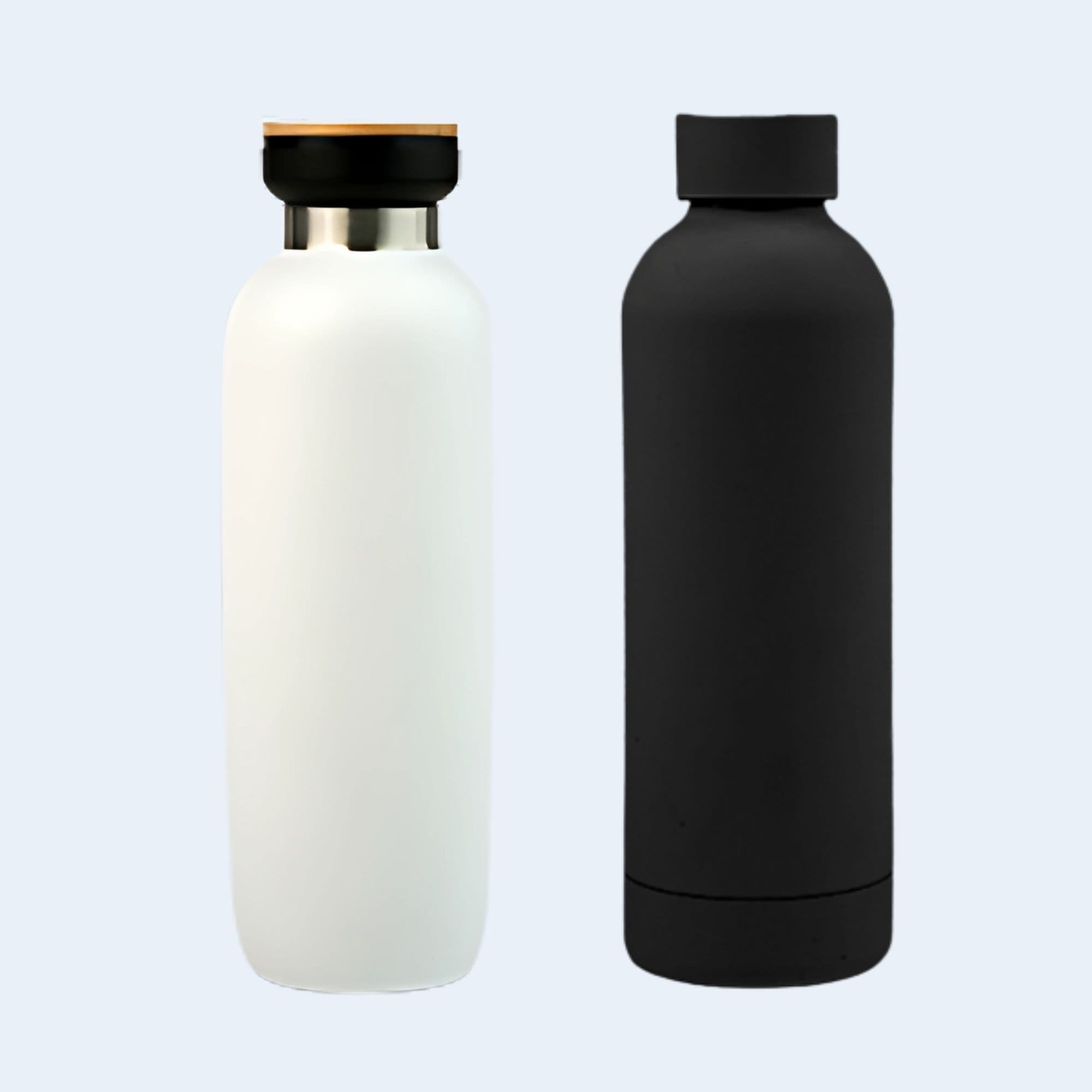 custom branded steel sipper bottle