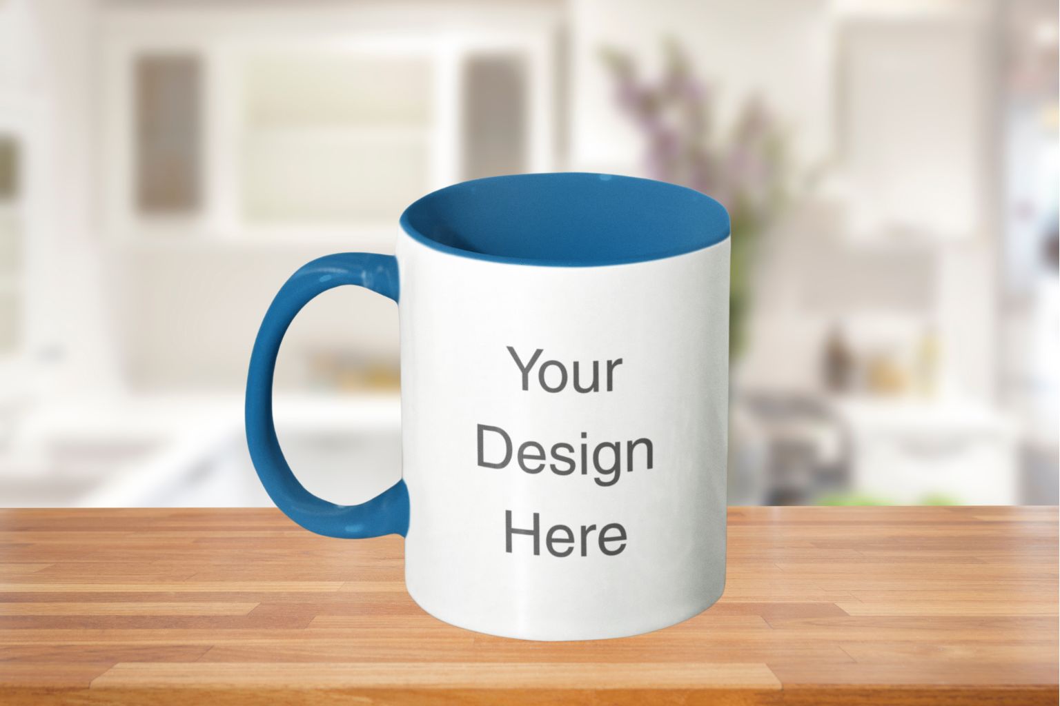 customized inner handle colored mugs