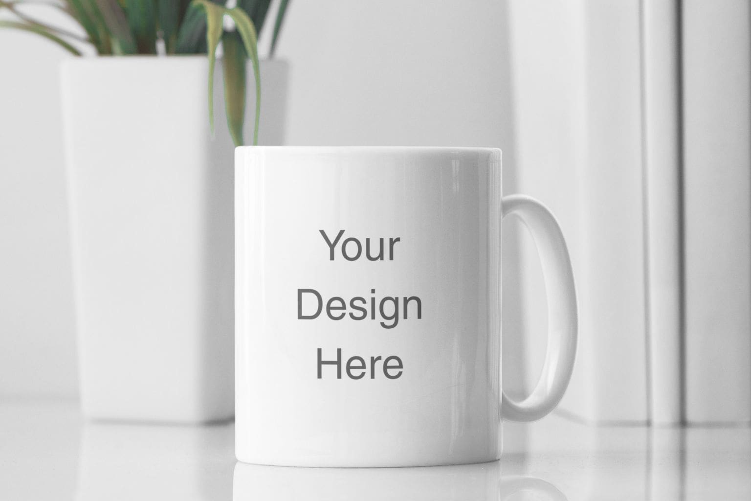 customized white mug