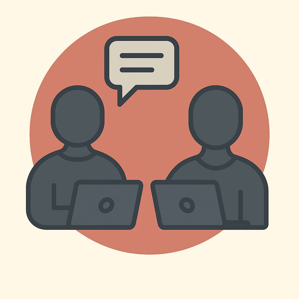two-people-using-laptops-with-speech-bubble-depicting-a-virtual-discovery-call-or-initial-client-meeting